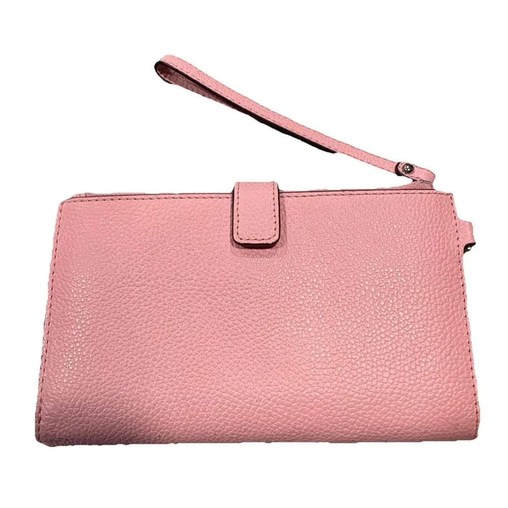 Michael Kors Jet Set Travel Double Zip Wristlet Wallet Primrose Pink